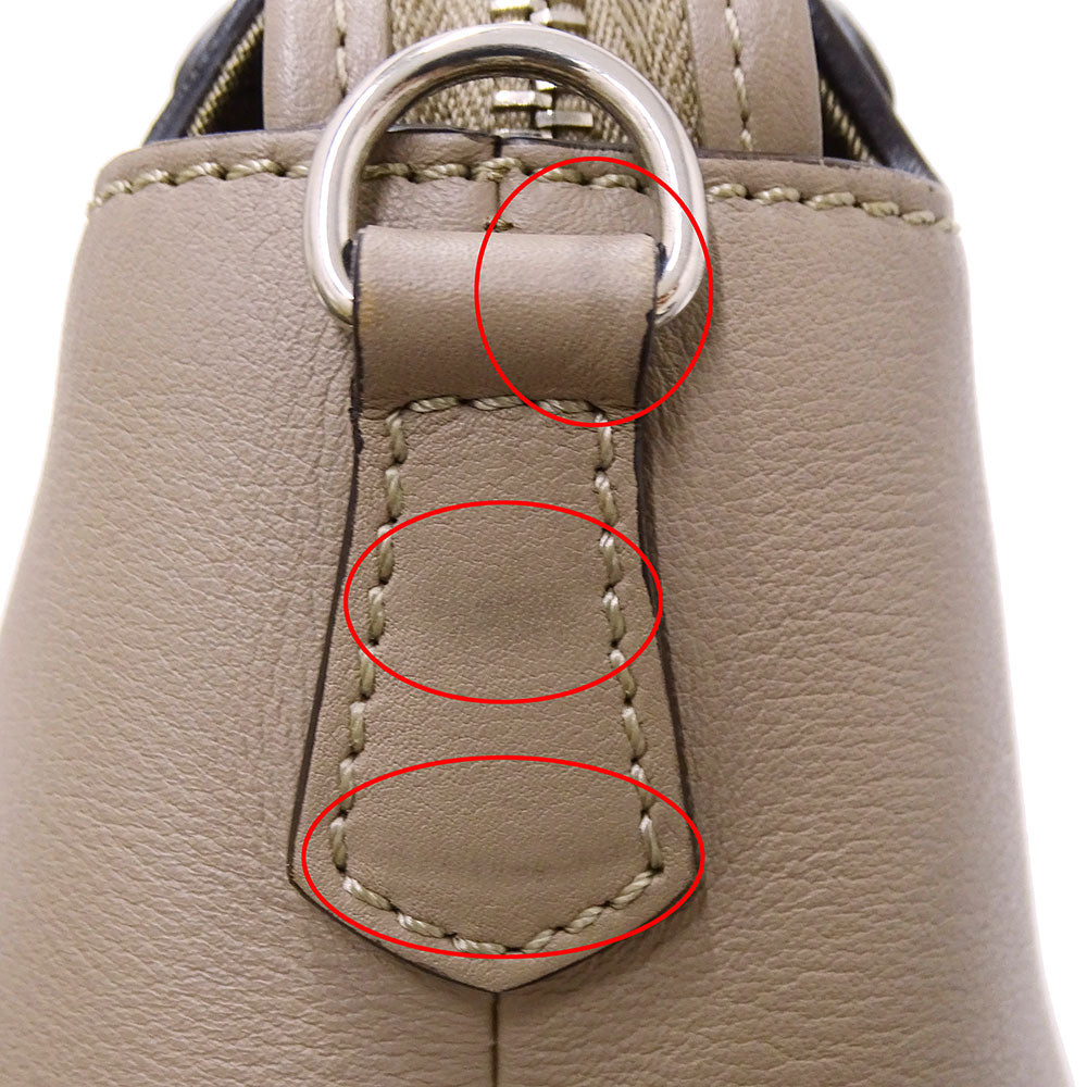 FENDI フェンディ バイザウェイ ミディアム 2wayバッグ グレージュ 8BL124 レザー レディース 【中古】
