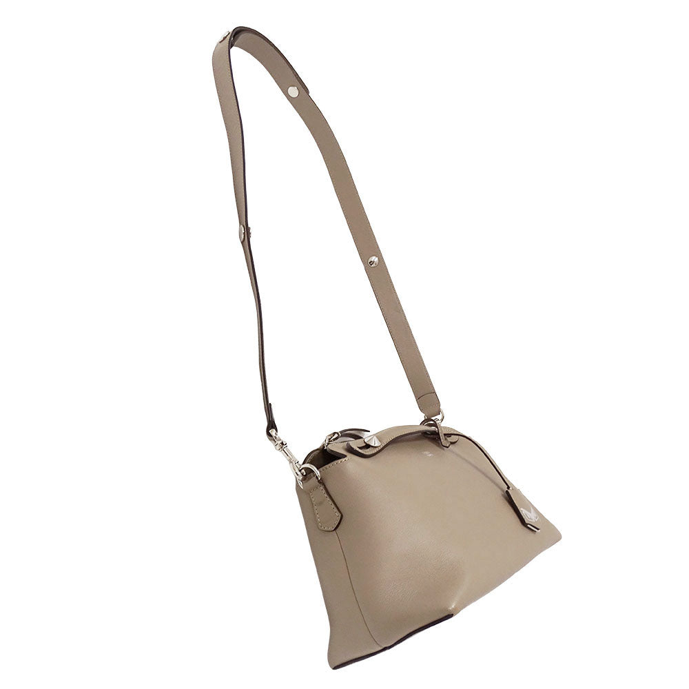 FENDI フェンディ バイザウェイ ミディアム 2wayバッグ グレージュ 8BL124 レザー レディース 【中古】