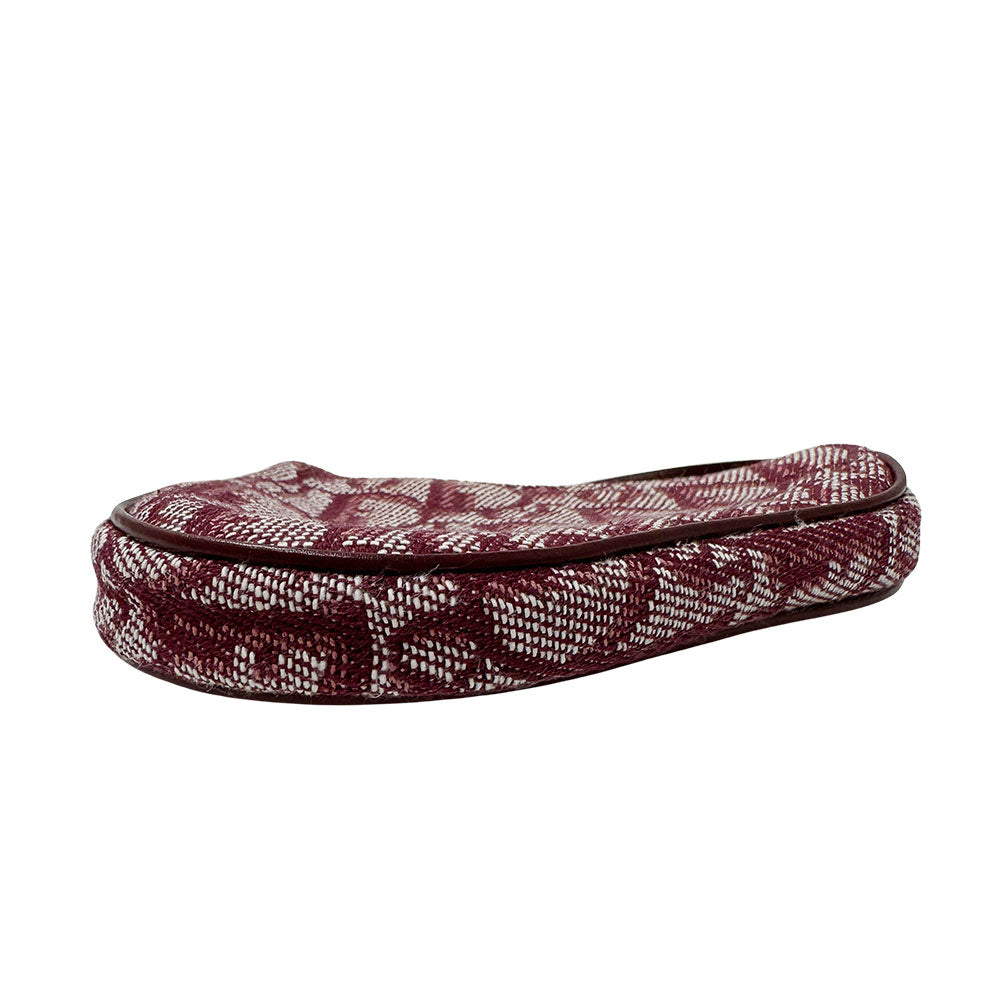 Dior ディオール サドル コインケース トロッター レッド キャンバス レディース 【中古】