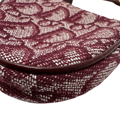 Dior ディオール サドル コインケース トロッター レッド キャンバス レディース 【中古】