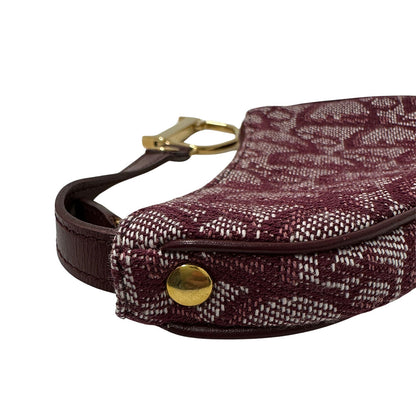 Dior ディオール サドル コインケース トロッター レッド キャンバス レディース 【中古】