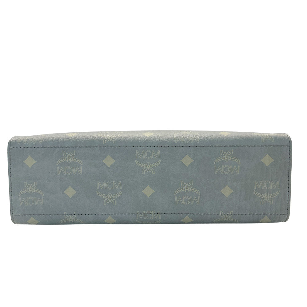 エム・シー・エム MCM 2wayバッグ ヴィセトス グレー PVC レディース 【中古】