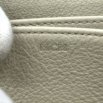 エム・シー・エム MCM カードケース ヴィセトス ホワイト レザー レディース メンズ 【中古】
