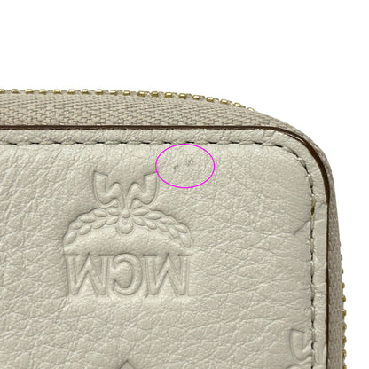 エム・シー・エム MCM カードケース ヴィセトス ホワイト レザー レディース メンズ 【中古】