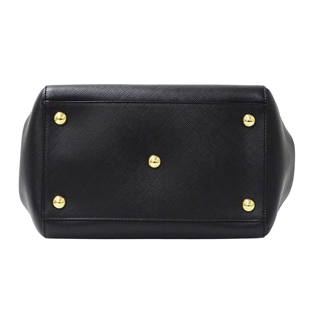 Ferragamo フェラガモ 2wayバッグ ヴァラリボン ブラック レザー レディース 【中古】