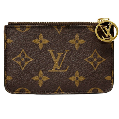 LOUIS VUITTON ルイ・ヴィトン コインカード･ホルダー カードケース モノグラム アプリコット オレンジ ブラウン M83603 メンズ レディース 【中古】