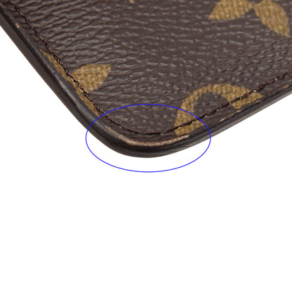 LOUIS VUITTON ルイ・ヴィトン コインカード･ホルダー カードケース モノグラム アプリコット オレンジ ブラウン M83603 メンズ レディース 【中古】