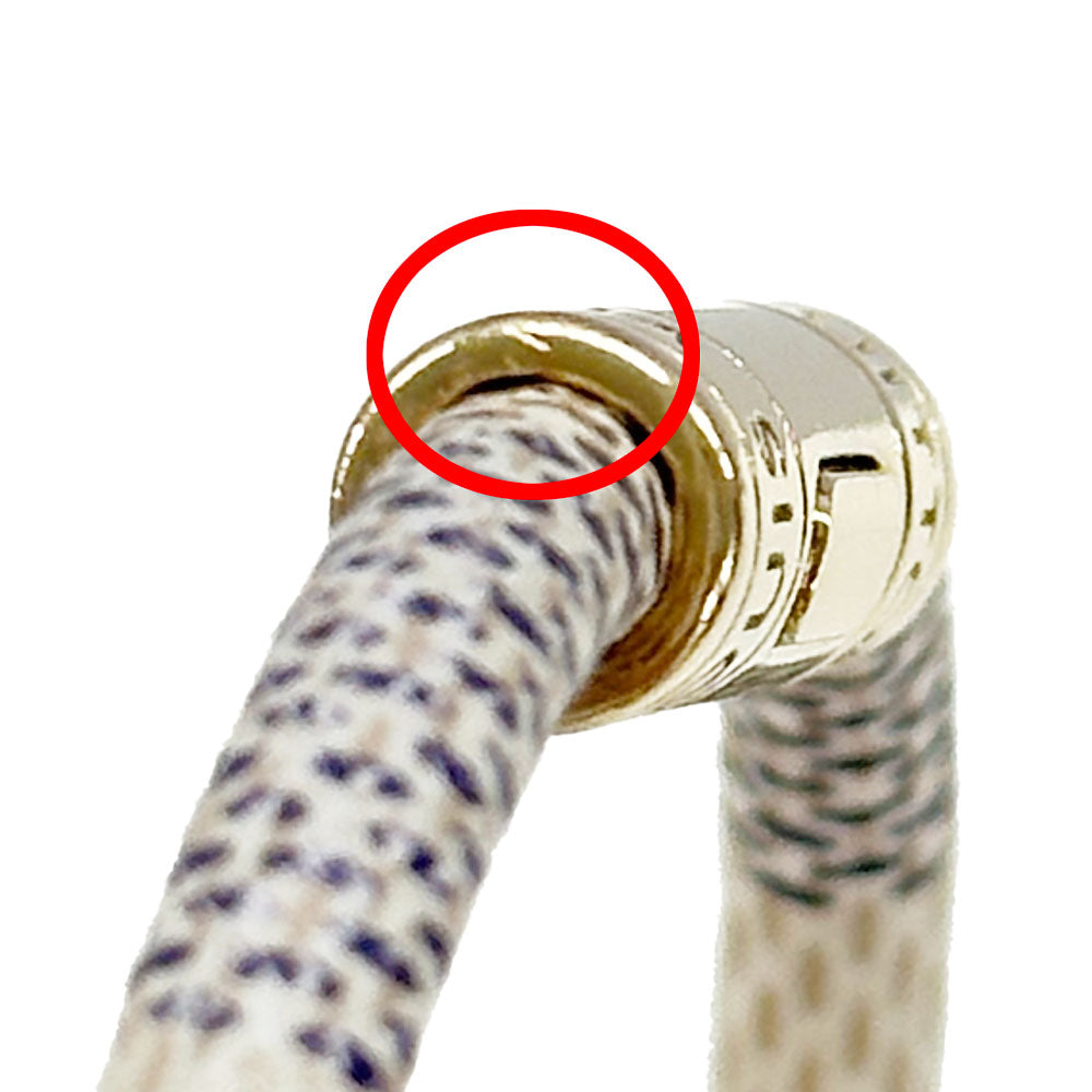 LOUIS VUITTON ルイ・ヴィトン ブラスレ・キープイット ブレスレット ダミエアズールキャンバス アイボリー ブルー レディース M6138E 【中古】