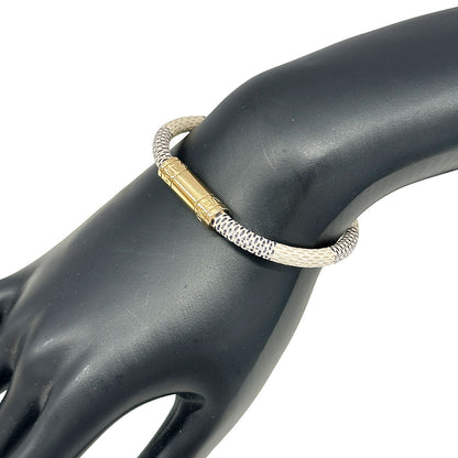 LOUIS VUITTON ルイ・ヴィトン ブラスレ・キープイット ブレスレット ダミエアズールキャンバス アイボリー ブルー レディース M6138E 【中古】