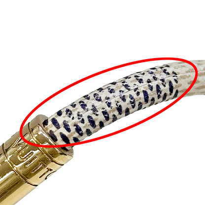 LOUIS VUITTON ルイ・ヴィトン ブラスレ・キープイット ブレスレット ダミエアズールキャンバス アイボリー ブルー レディース M6138E 【中古】
