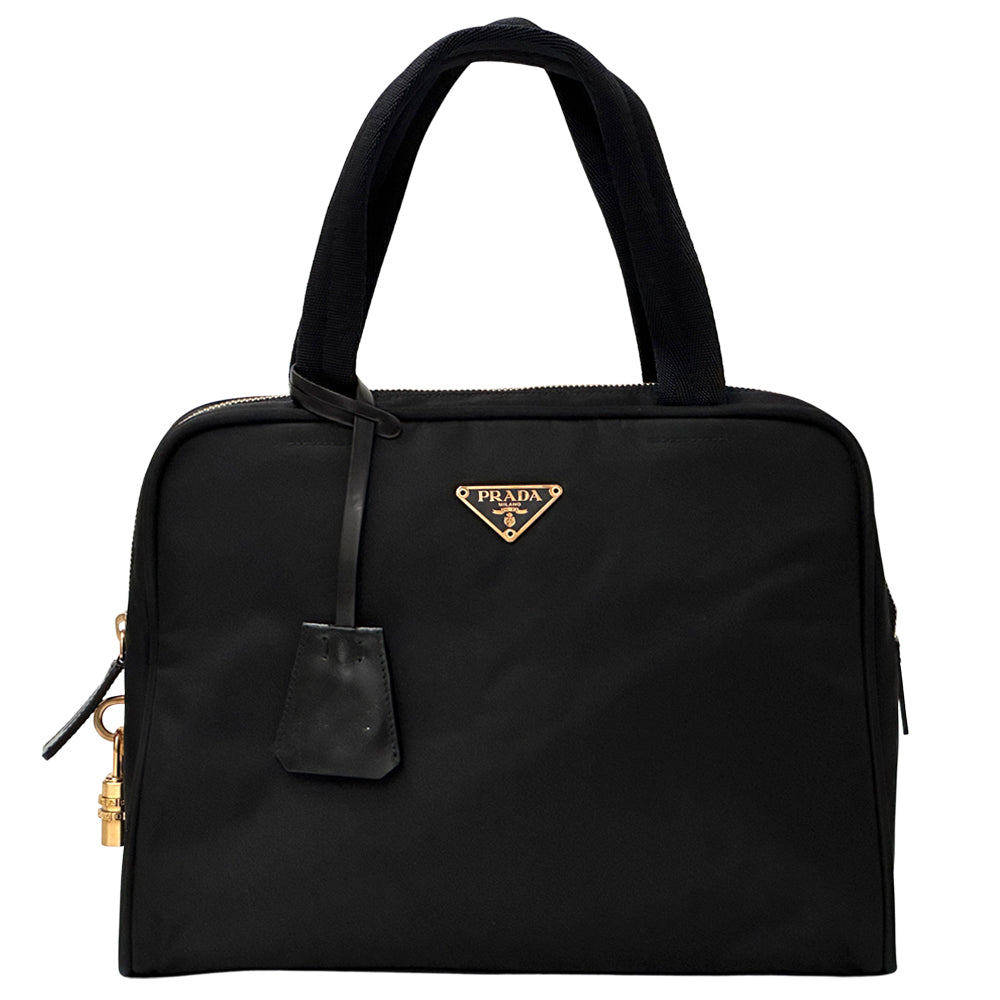 PRADA プラダ ハンドバッグ ブラック BN0187 ナイロン レディース 【中古】