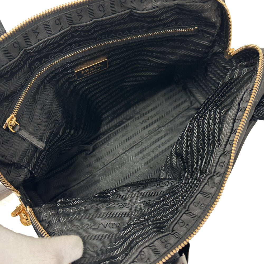 PRADA プラダ ハンドバッグ ブラック BN0187 ナイロン レディース 【中古】