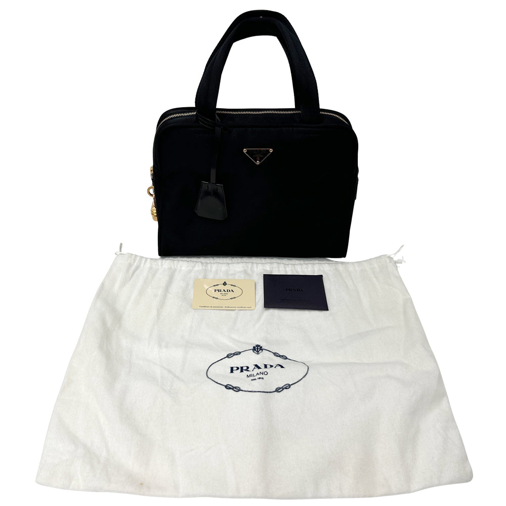 PRADA プラダ ハンドバッグ ブラック BN0187 ナイロン レディース 【中古】