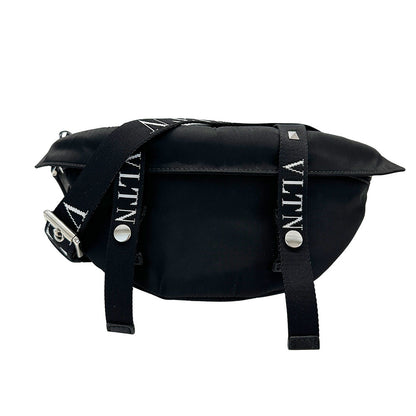 VALENTINO バレンチノ・ガラヴァーニ ボディ・ウエストバッグ ブラック ナイロン メンズ 【中古】