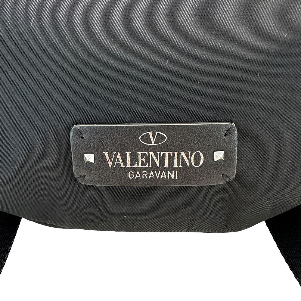 VALENTINO バレンチノ・ガラヴァーニ ボディ・ウエストバッグ ブラック ナイロン メンズ 【中古】