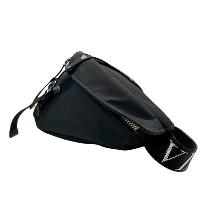 VALENTINO バレンチノ・ガラヴァーニ ボディ・ウエストバッグ ブラック ナイロン メンズ 【中古】