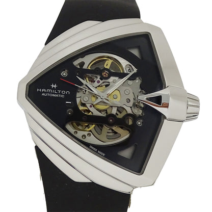 HAMILTON ハミルトン ベンチュラ XXL H246250 メンズ 腕時計 スケルトン 自動巻き SS ラバー 磨き済み【中古】