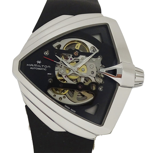 HAMILTON ハミルトン ベンチュラ XXL H246250 メンズ 腕時計 スケルトン 自動巻き SS ラバー 磨き済み【中古】