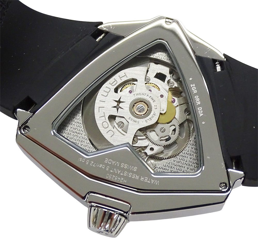 HAMILTON ハミルトン ベンチュラ XXL H246250 メンズ 腕時計 スケルトン 自動巻き SS ラバー 磨き済み【中古】
