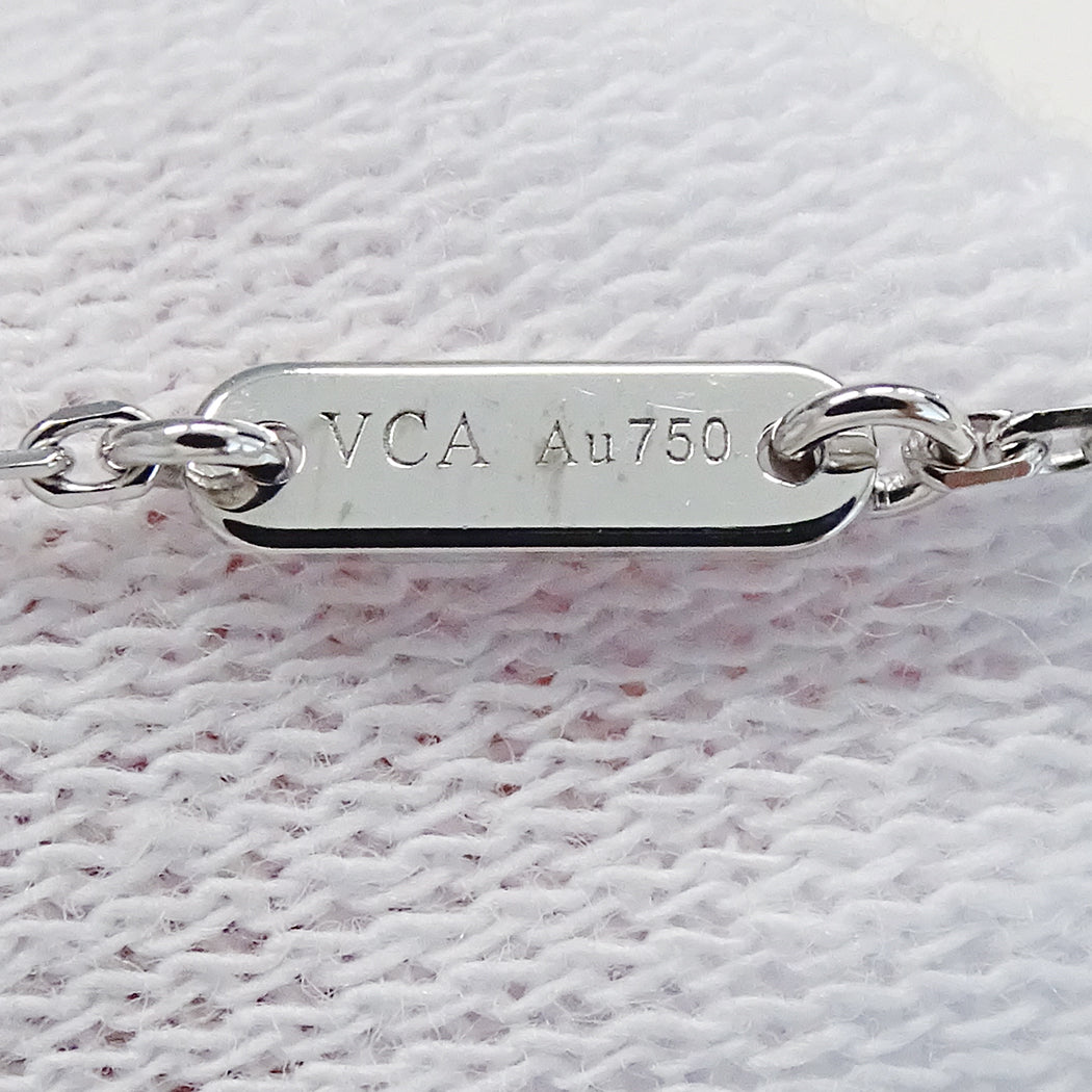 Van Cleef & Arpels ヴァンクリーフ＆アーペル スウィートアルハンブラ ネックレス 750WG ダイヤモンド レディース 磨き済み【中古】