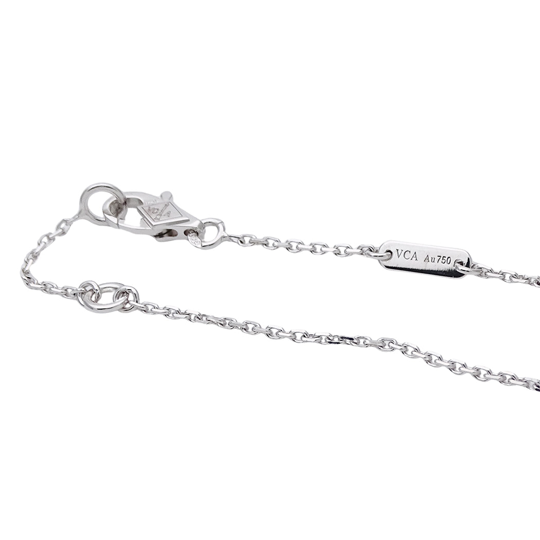 Van Cleef & Arpels ヴァンクリーフ＆アーペル スウィートアルハンブラ ネックレス 750WG ダイヤモンド レディース 磨き済み【中古】
