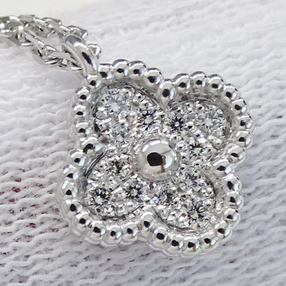 Van Cleef & Arpels ヴァンクリーフ＆アーペル スウィートアルハンブラ ネックレス 750WG ダイヤモンド レディース 磨き済み【中古】