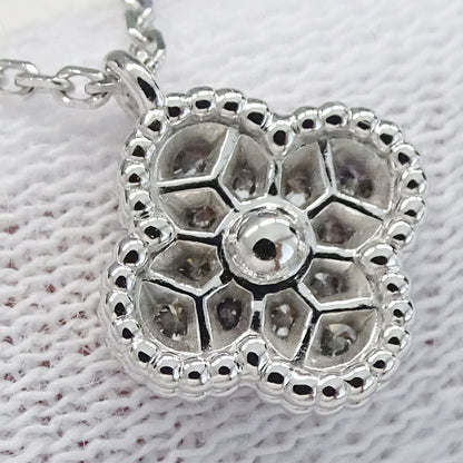 Van Cleef & Arpels ヴァンクリーフ＆アーペル スウィートアルハンブラ ネックレス 750WG ダイヤモンド レディース 磨き済み【中古】