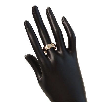 CHANEL シャネル ココクラッシュ ミディアム リング 指輪 750PG ダイヤモンド #58 約18号 レディース メンズ 磨き済み【中古】