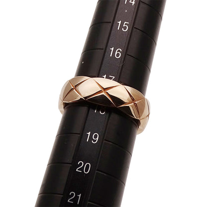 CHANEL シャネル ココクラッシュ ミディアム リング 指輪 750PG ダイヤモンド #58 約18号 レディース メンズ 磨き済み【中古】