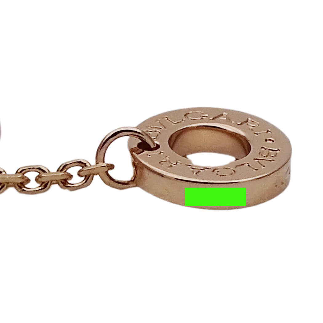 BVLGARI ブルガリ ディーヴァドリーム ネックレス 750PG ダイヤモンド マザーオブパール レディース 磨き済み【中古】