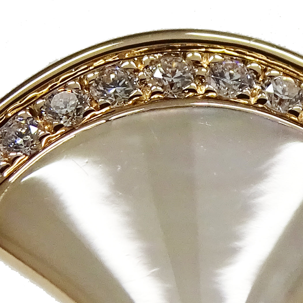 BVLGARI ブルガリ ディーヴァドリーム ネックレス 750PG ダイヤモンド マザーオブパール レディース 磨き済み【中古】