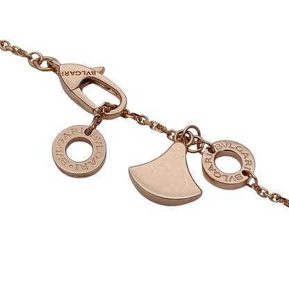 BVLGARI ブルガリ ディーヴァドリーム ネックレス 750PG ダイヤモンド マザーオブパール レディース 磨き済み【中古】
