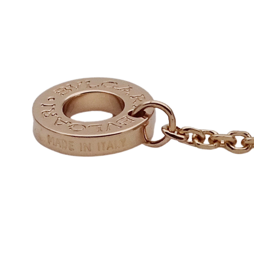 BVLGARI ブルガリ ディーヴァドリーム ネックレス 750PG ダイヤモンド マザーオブパール レディース 磨き済み【中古】