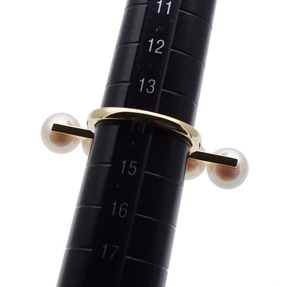 TASAKI タサキ バランス シグネチャー リング 指輪 750YG アコヤ真珠 パール 約14号 ゴールド レディース 磨き済み【中古】