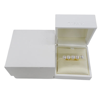 TASAKI タサキ バランス シグネチャー リング 指輪 750YG アコヤ真珠 パール 約14号 ゴールド レディース 磨き済み【中古】