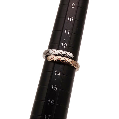 CHANEL シャネル ココクラッシュ リング 指輪 750PG 2Pダイヤモンド #53 約13号 レディース 磨き済み【中古】
