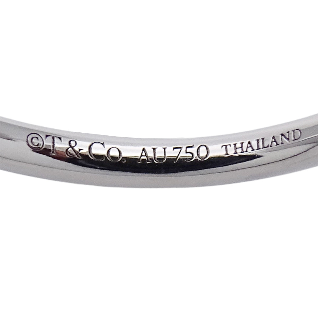 TIFFANY&Co. ティファニー Tワイヤー リング 指輪 750WG ダイヤモンド 約13号 レディース 磨き済み【中古】