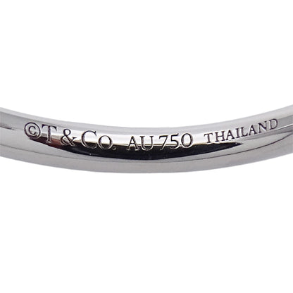 TIFFANY&Co. ティファニー Tワイヤー リング 指輪 750WG ダイヤモンド 約13号 レディース 磨き済み【中古】