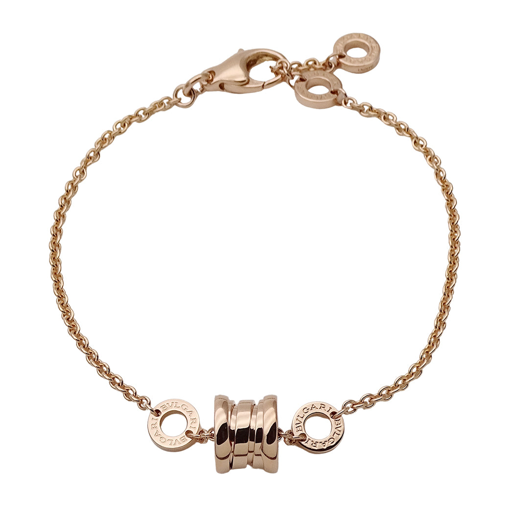 BVLGARI ブルガリ B-zero1 ビーゼロワン エレメント ブレスレット 750PG ピンクゴールド レディース 磨き済み【中古】