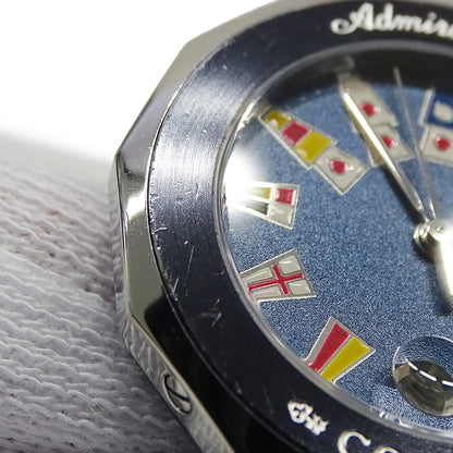 CORUM コルム アドミラルズカップ 39.610.30 V-50 レディース 腕時計 クオーツ QZ SS ガンブルー 磨き済み【中古】