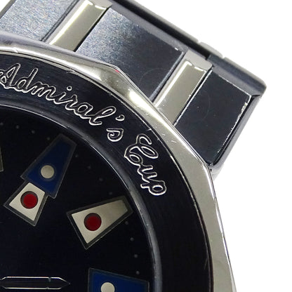CORUM コルム アドミラルズカップ 39.610.30 V-50 レディース 腕時計 クオーツ QZ SS ガンブルー 磨き済み【中古】