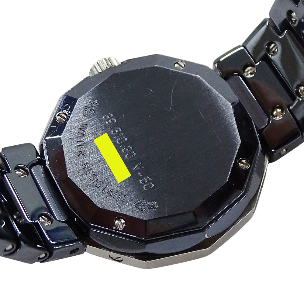 CORUM コルム アドミラルズカップ 39.610.30 V-50 レディース 腕時計 クオーツ QZ SS ガンブルー 磨き済み【中古】