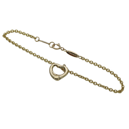 TIFFANY&Co. ティファニー エルサペレッティ オープンハート ブレスレット 750YG イエローゴールド レディース 磨き済み【中古】