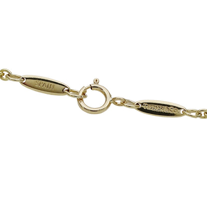 TIFFANY&Co. ティファニー エルサペレッティ オープンハート ブレスレット 750YG イエローゴールド レディース 磨き済み【中古】