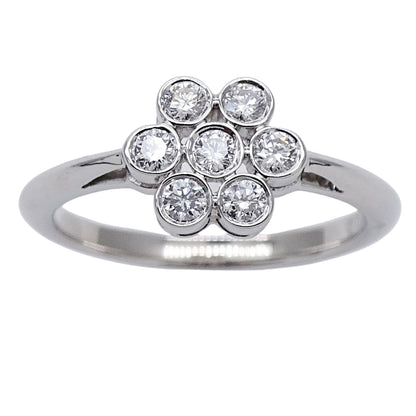 TIFFANY&Co. ティファニー ガーデンフラワー リング 指輪 PT950 約9号 プラチナ レディース 磨き済み【中古】