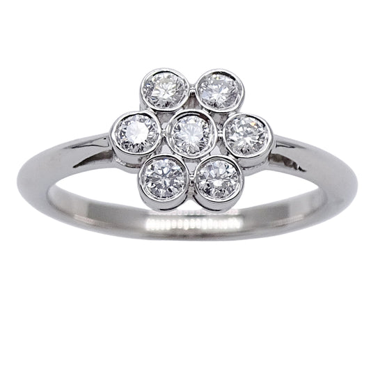 TIFFANY&Co. ティファニー ガーデンフラワー リング 指輪 PT950 約9号 プラチナ レディース 磨き済み【中古】