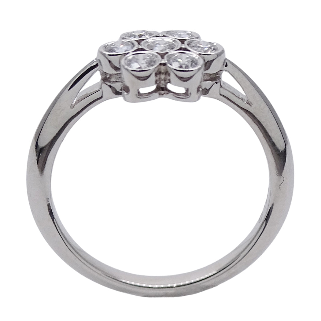 TIFFANY&Co. ティファニー ガーデンフラワー リング 指輪 PT950 約9号 プラチナ レディース 磨き済み【中古】