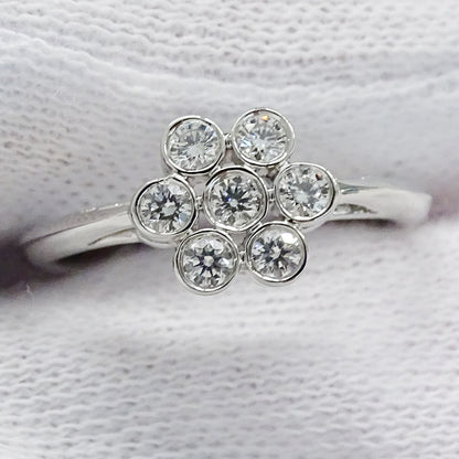 TIFFANY&Co. ティファニー ガーデンフラワー リング 指輪 PT950 約9号 プラチナ レディース 磨き済み【中古】