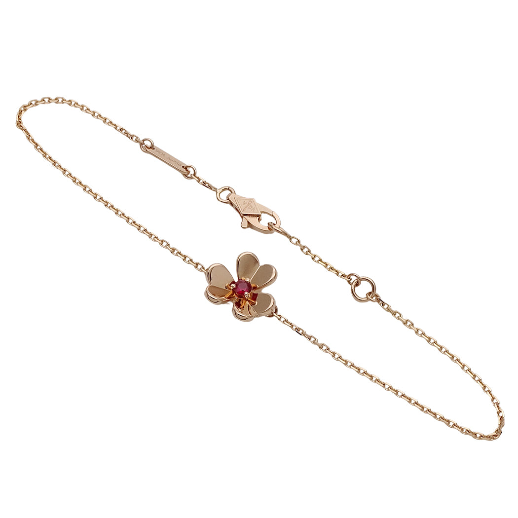 Van Cleef & Arpels ヴァンクリーフ＆アーペル フリヴォル ミニ ブレスレット 750PG ピンクゴールド レディース 磨き済み【中古】