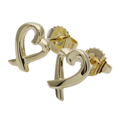 TIFFANY&Co. ティファニー パロマピカソ ラビングハート ピアス 750YG イエローゴールド レディース 磨き済み【中古】